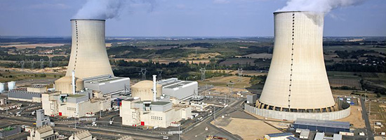 Vue aérienne de la centrale nucléaire de Civaux - © EDF/AeroFilm/M. Didier 